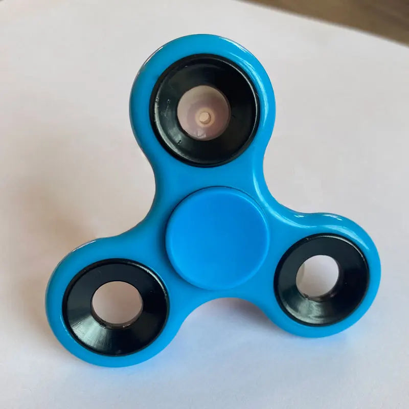 Hand spinner bleu en alliage – Jouet anti-stress et concentration