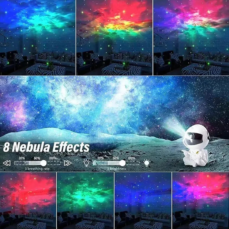 Projecteur LED Galaxy Astronaute Blanc avec Guitare – Ambiance galaxie