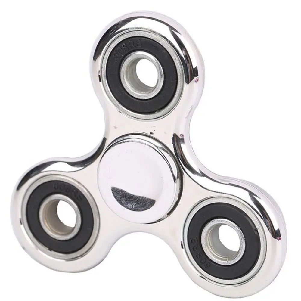 Hand spinner métal argenté – Jouet anti-stress et concentration