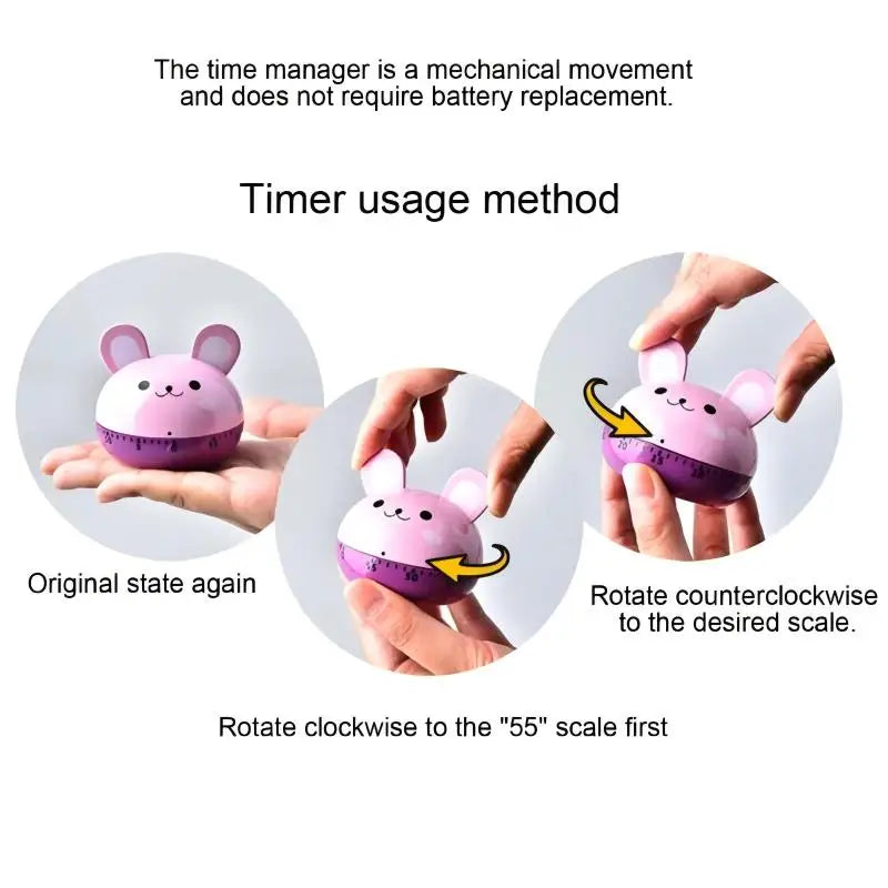 Minuteur mécanique lapin