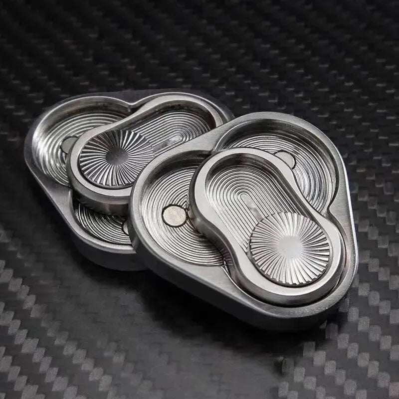 Curseur Magnétique Triangulaire – Fidget Spinner en Métal Anti-Stress