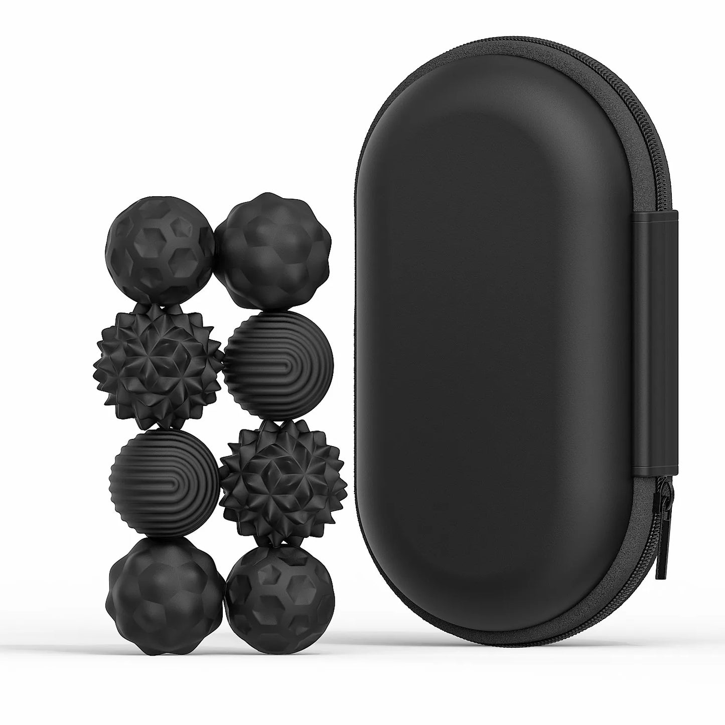 Boules sensorielles magnétiques en silicone – Lot de 8 | Anti-stress, TDAH, TSA, Adultes & Adolescents (14+)