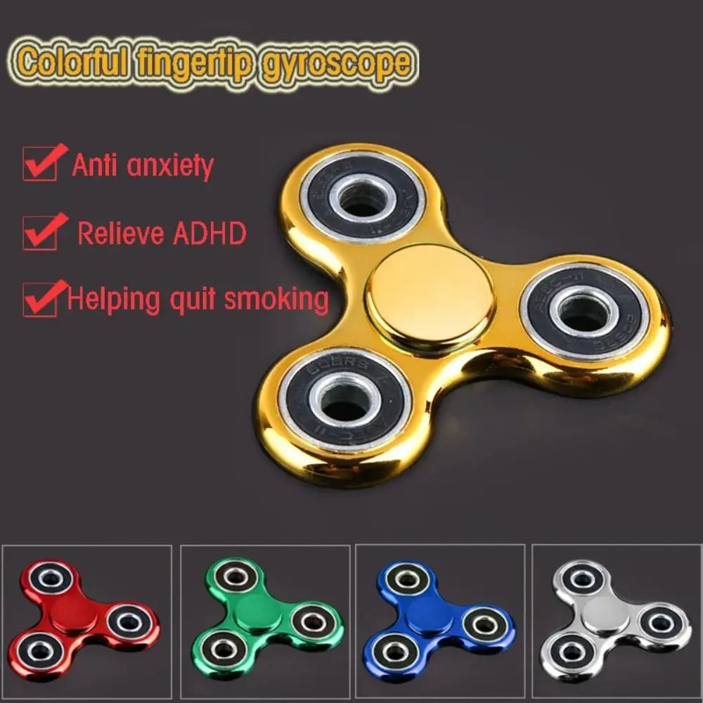Hand spinner métal argenté – Jouet anti-stress et concentration