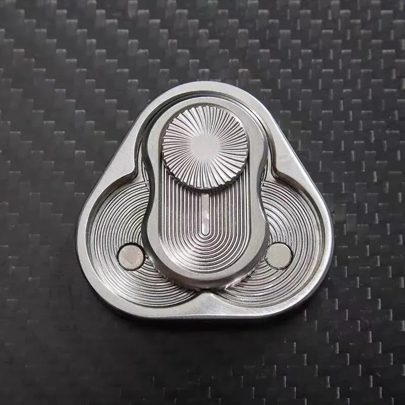 Curseur Magnétique Triangulaire – Fidget Spinner en Métal Anti-Stress