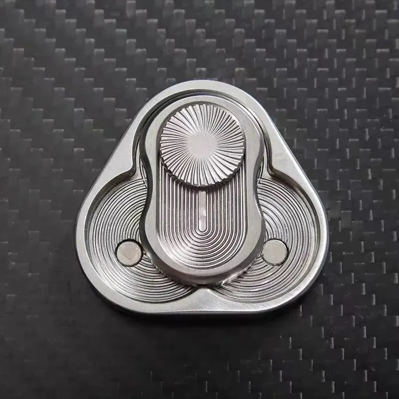 Curseur Magnétique Triangulaire – Fidget Spinner en Métal Anti-Stress