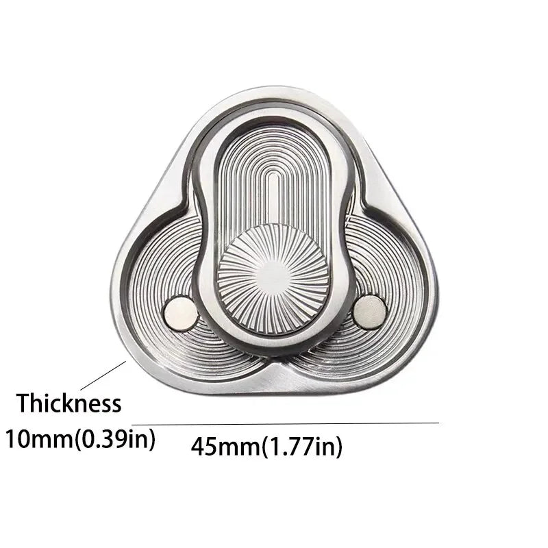 Curseur Magnétique Triangulaire – Fidget Spinner en Métal Anti-Stress