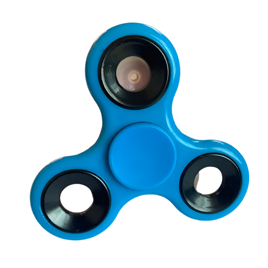 Hand spinner bleu en alliage – Jouet anti-stress et concentration
