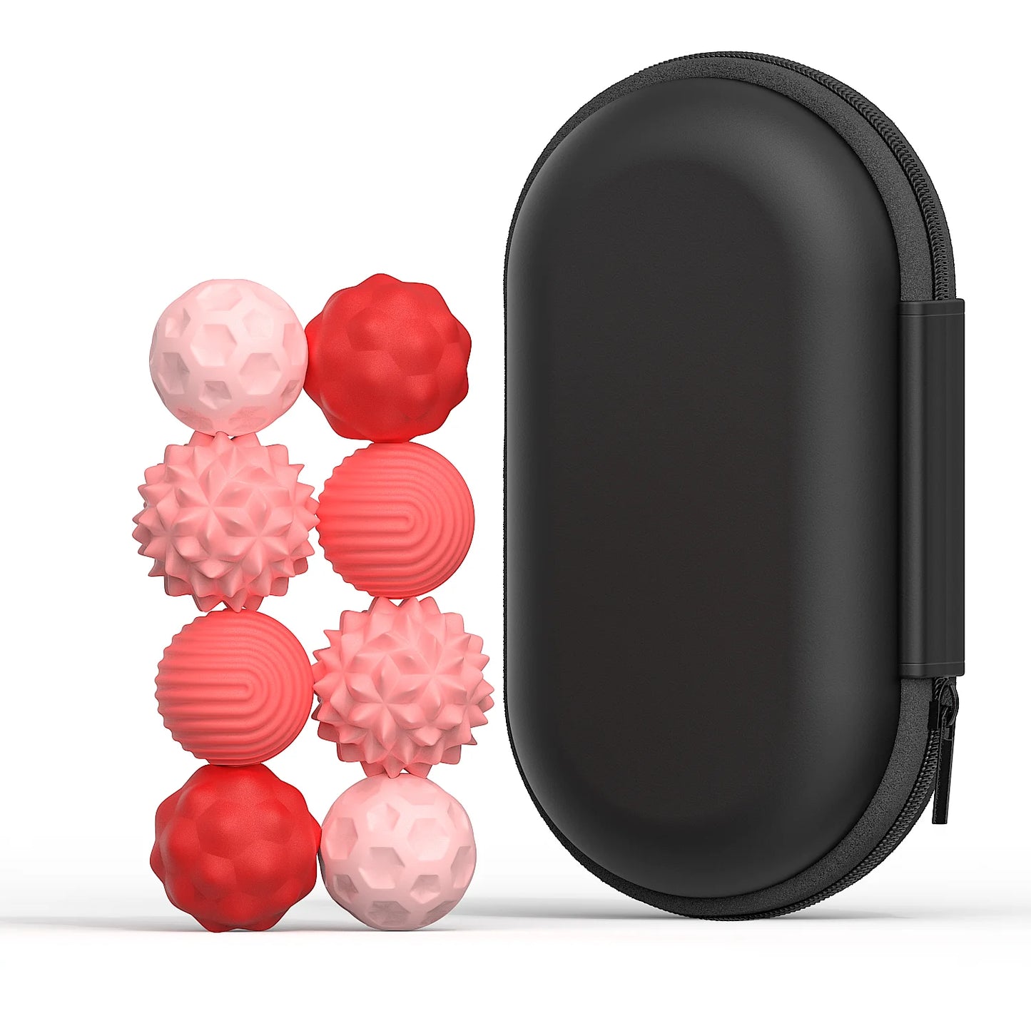 Boules sensorielles magnétiques en silicone – Lot de 8 | Anti-stress, TDAH, TSA, Adultes & Adolescents (14+)