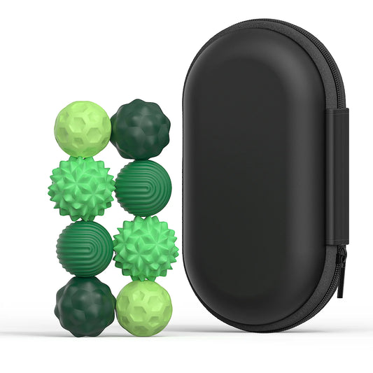 Boules sensorielles magnétiques en silicone – Lot de 8 | Anti-stress, TDAH, TSA, Adultes & Adolescents (14+)